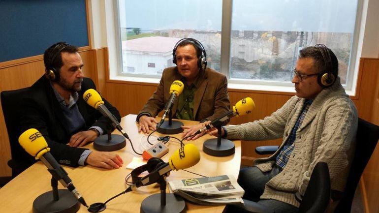 En la foto: Paco Franco, Luis Miguel Pérez Adán y Jose Sánchez Conesa.