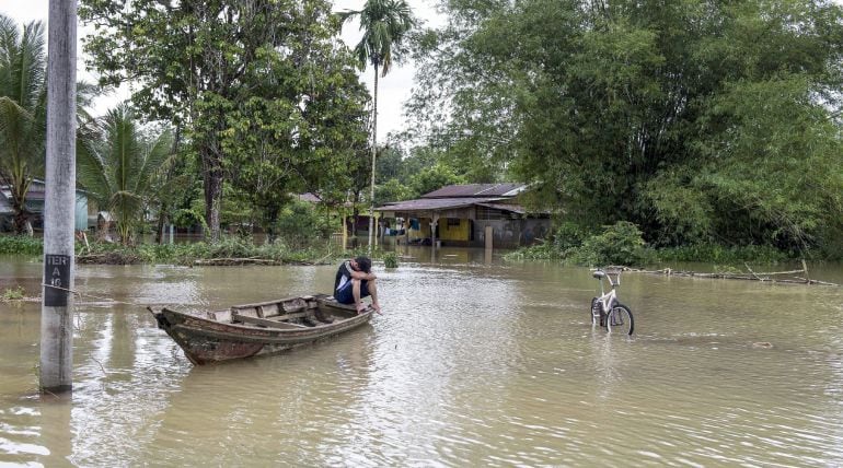 Inundaciones en el estado malasio de Kelantan