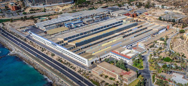 Vista aérea factoría Aludium Alicante