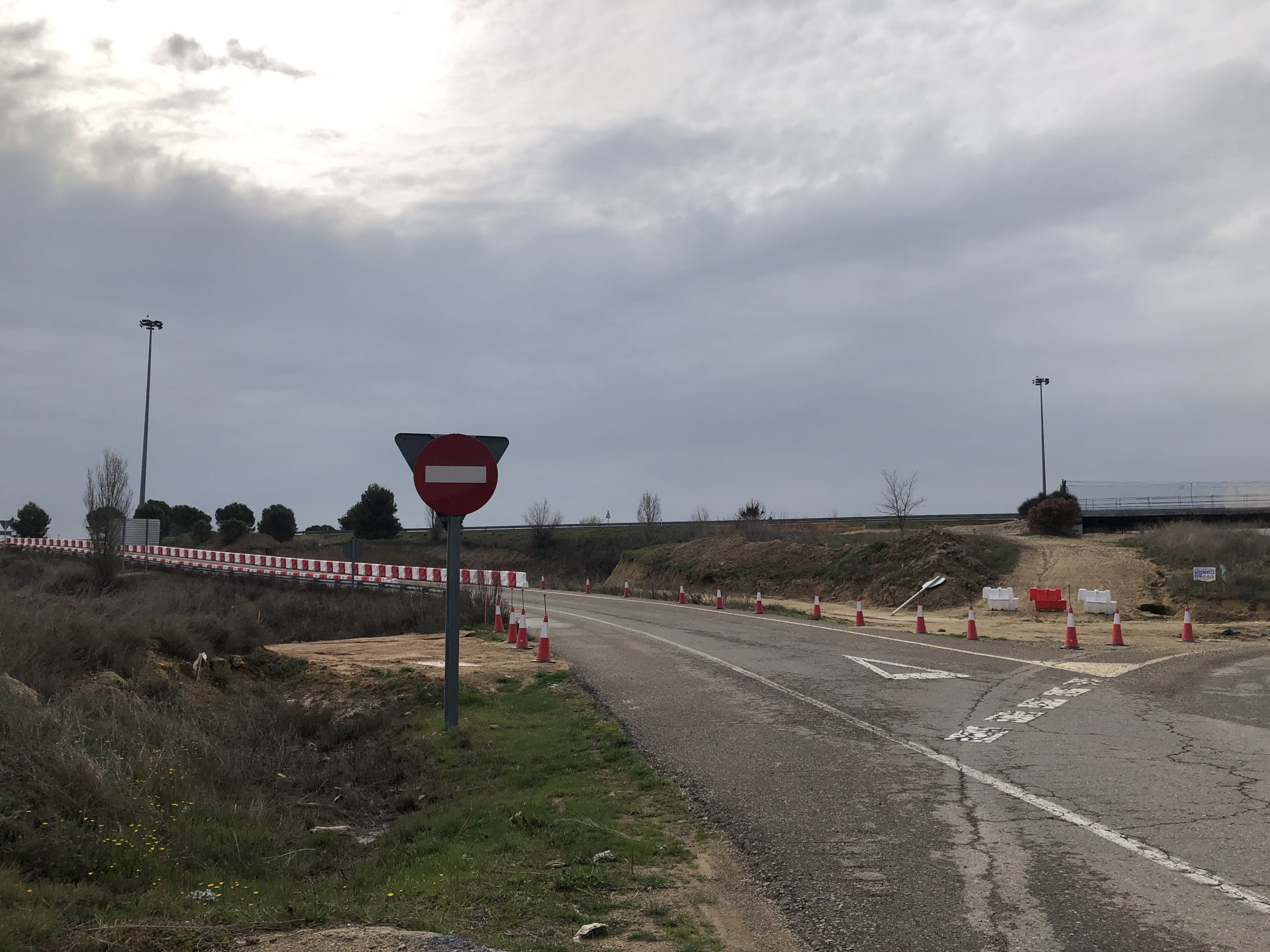 obras en tramo Huesca-Siétamo de la autovía la A-22