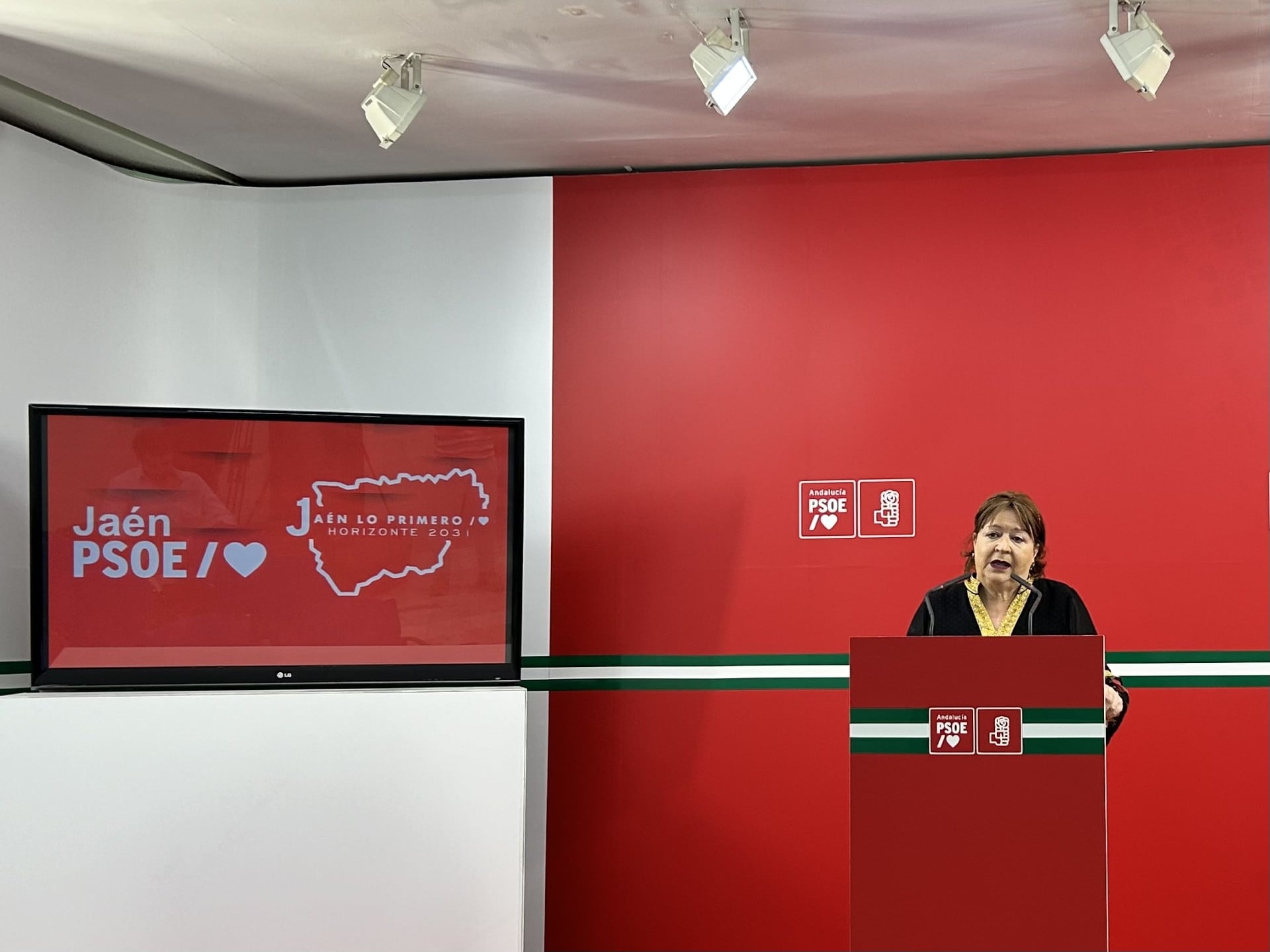 La portavoz del PSOE en la Diputación de Jaén, Pilar Parra.