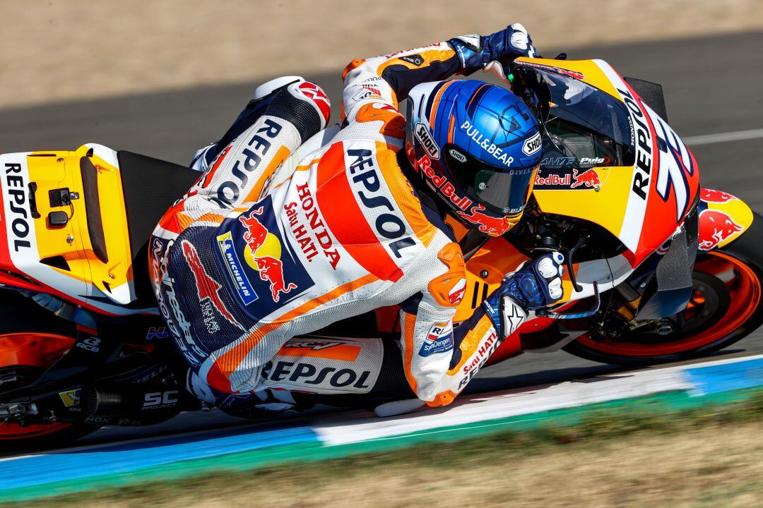 Alex Márquez durante el último Gran Premio en Jerez  