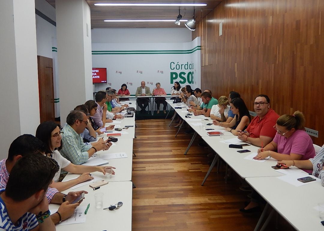 Reunión de la Comisión Ejecutiva Provincial del PSOE.