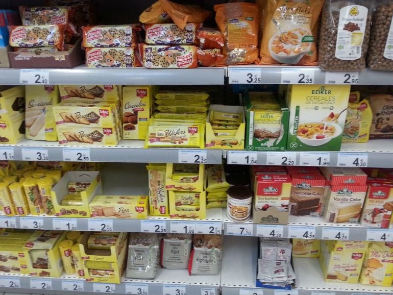 Productos sin gluten