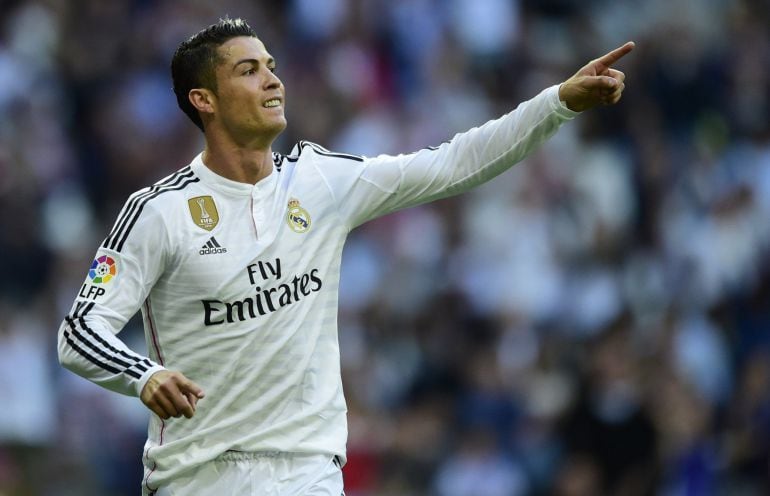 Cristiano Ronaldo celebra uno de los tres goles que le endosó al Getafe en la última jornada de Liga