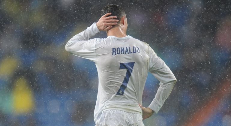 Cristiano Ronaldo, durante el último encuentro liguero ante el Sporting