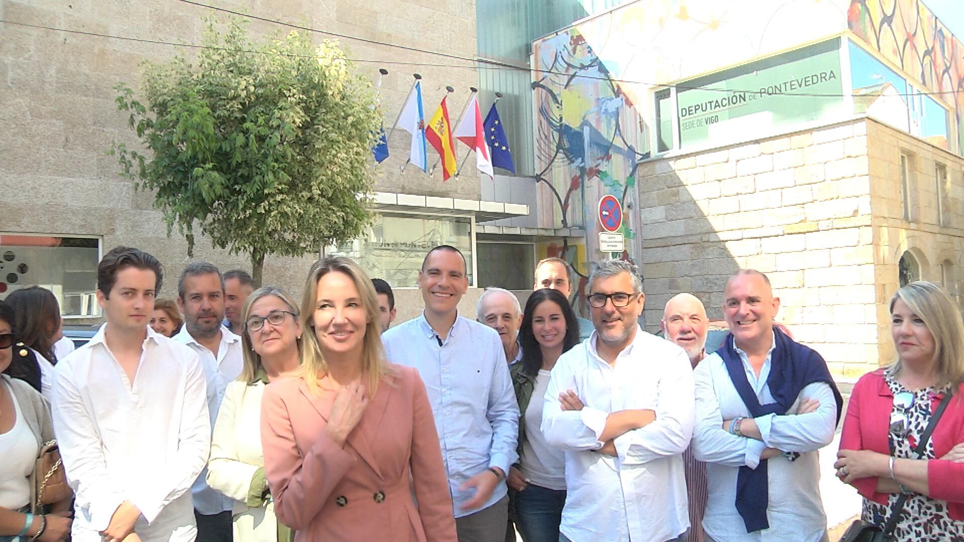 Marta Fernández-Tapias en un acto durante la campaña electoral del 28M