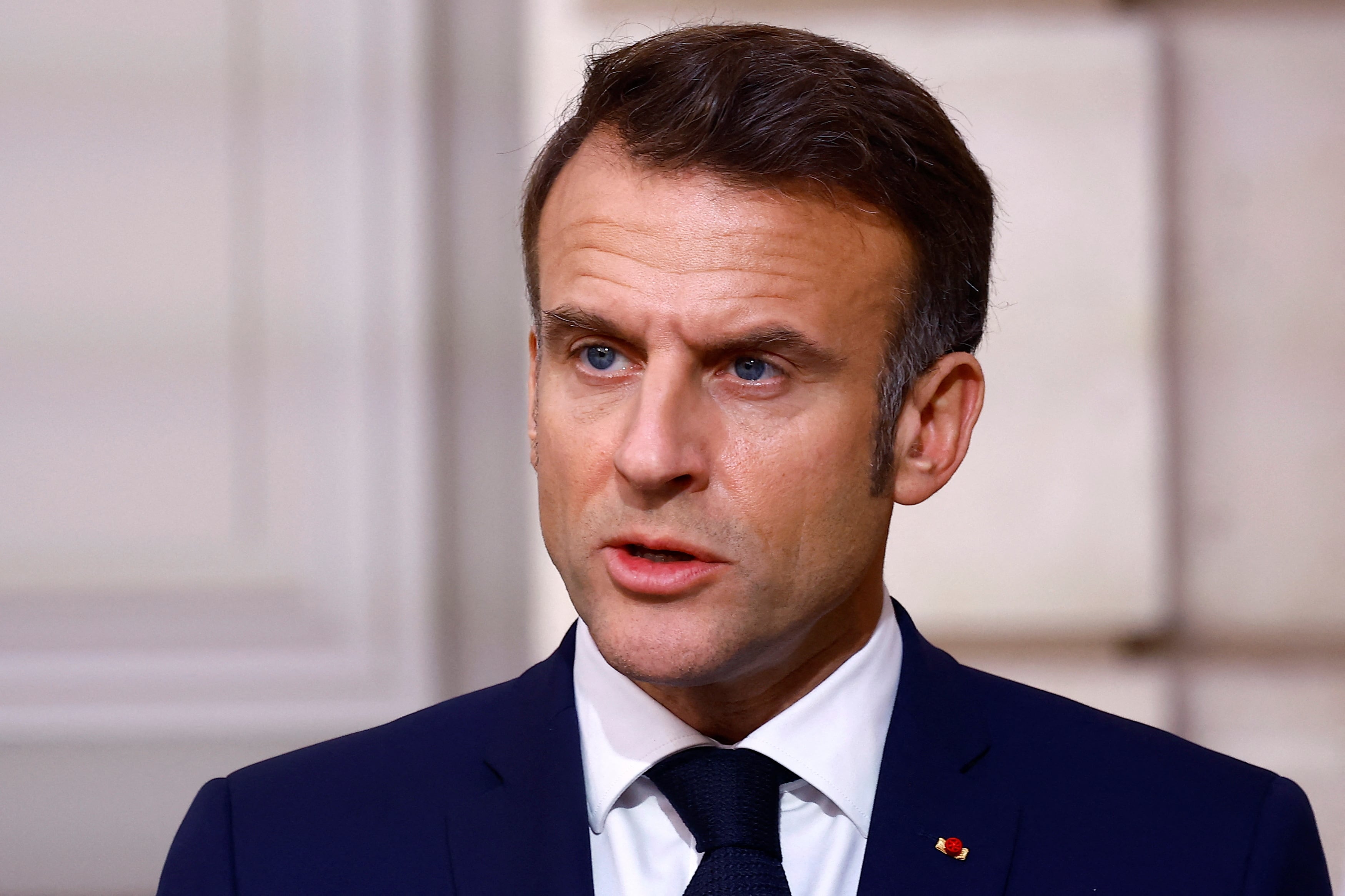 El presidente francés Emmanuel Macron el pasado 28 de nociembre.