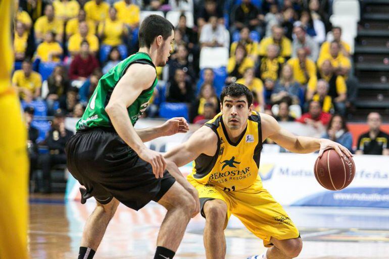 El alero Saúl Blanco en el encuentro ante el Joventut