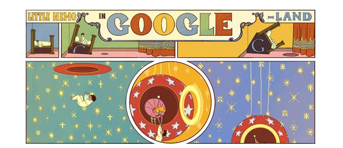 Google rinde homenaje a uno de los historietistas estadounidenses más importante del siglo XX, Winsor McCay, y sobre todo a su obra más conocida, &#039;Little Nemo in Slumberland&#039;