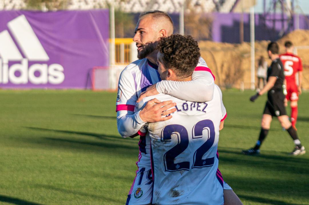 Benito y Sergio López, los actores del gol del filial pucelano