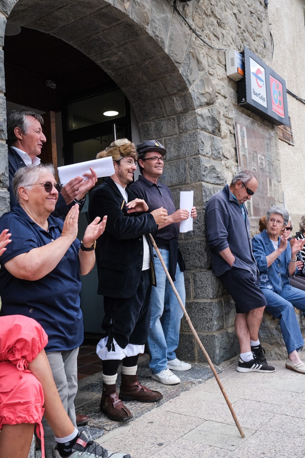 Miguel Martínez Tomey se vestía con el traje típico del Valle de Tena para la ocasión