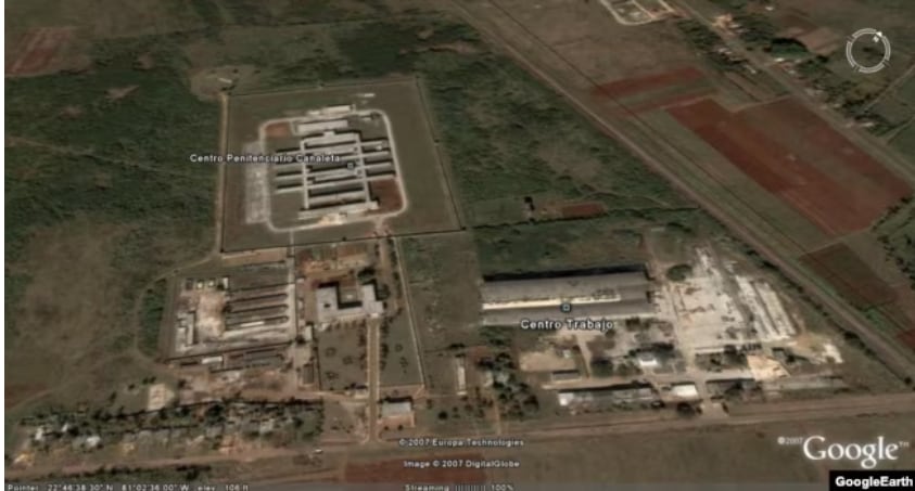 vista desde Google Earth de la Carcel de Ciego de Avila