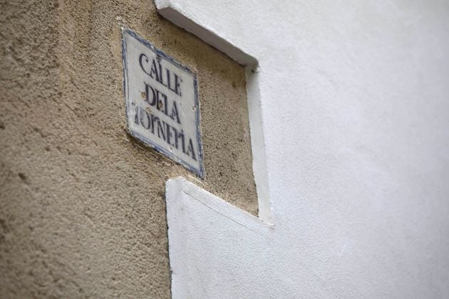 Marmolillo, con el nombre de la calle Tornería