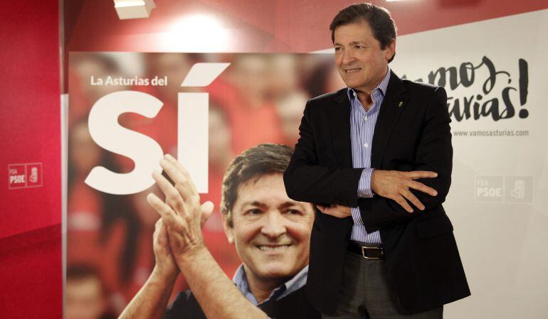 El presidente del Principado y candidato del PSOE a la reelección, Javier Fernández.