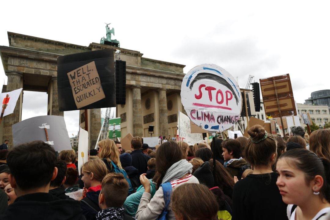 Manifestación en Berlín contra el cambio climático