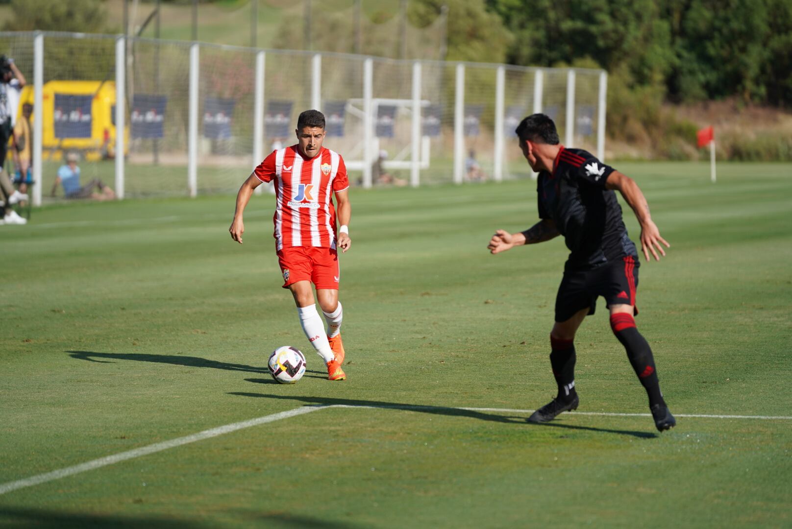 Portillo en el amistoso ante el Granada.