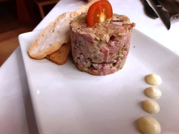 Steak tartar de solomillo ibérico