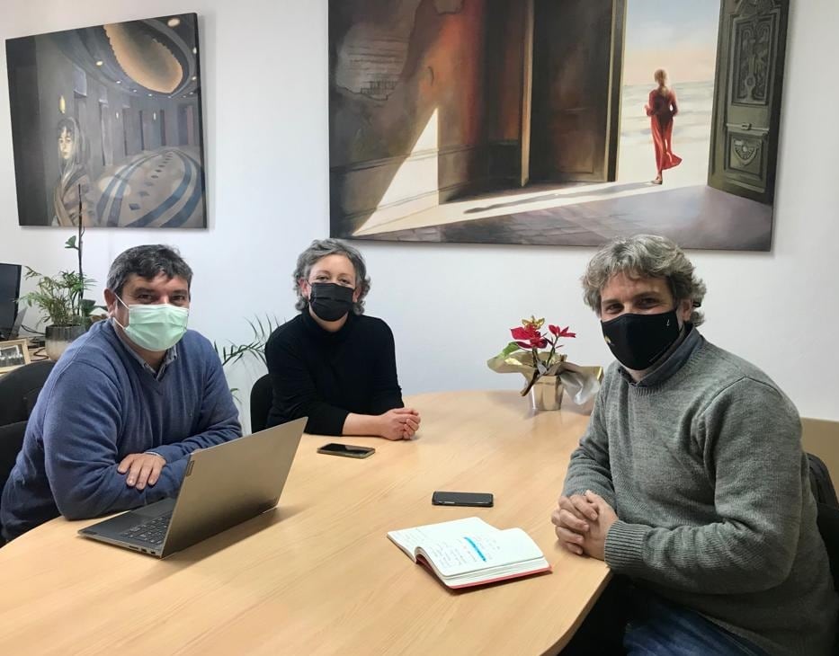 Un momento durante la reunión de la AETIB y el Consell de Formentera