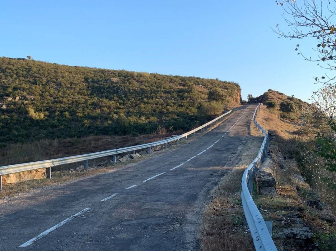  Un tramo de la ZA-P-2223 que une Almaraz de Duero con la capital