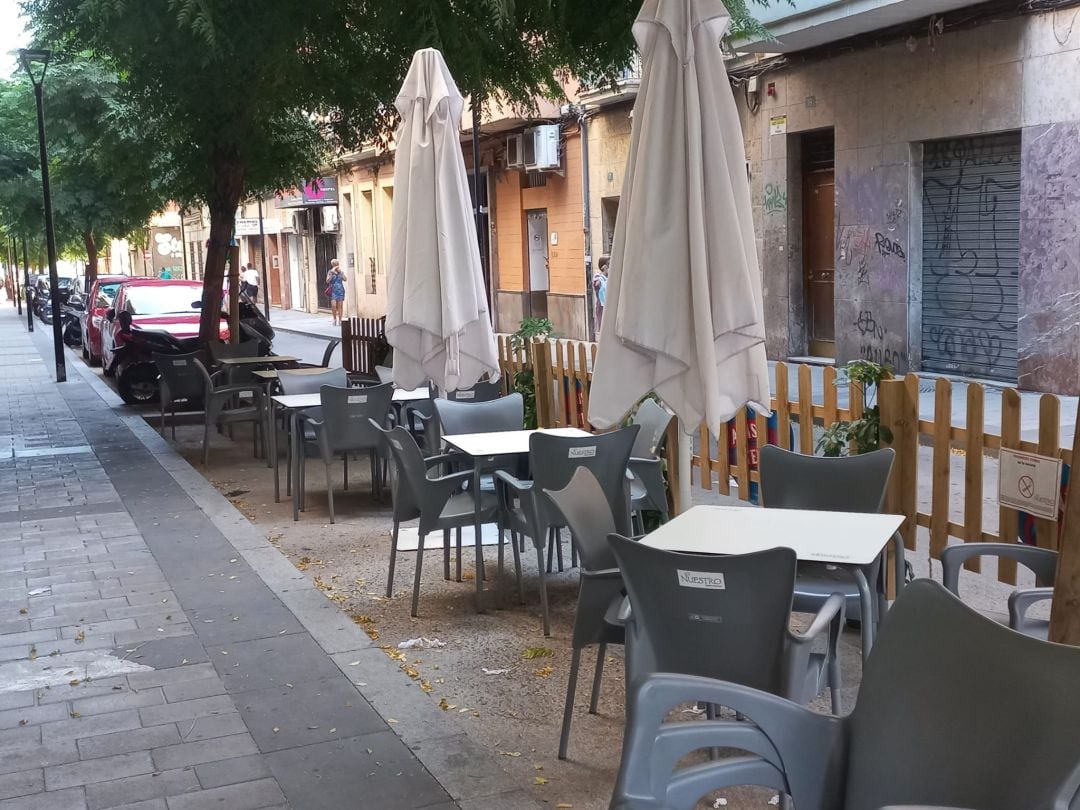 Imagen de archivo de un velador en una de las calles del centro de Alicante