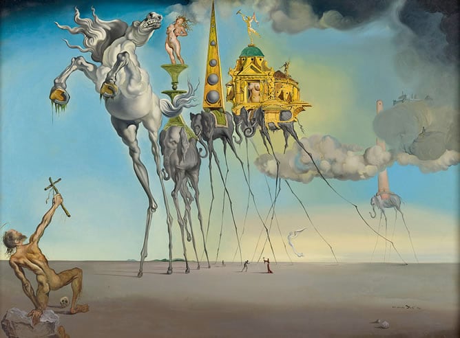 &#039;La tentación de San Antonio&#039;, obra del pintor Salvador Dalí