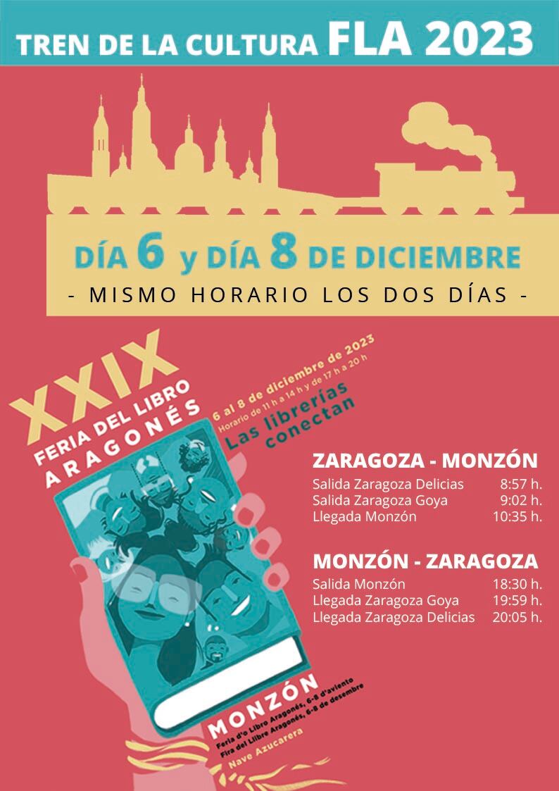 Cartel tren de la cultura Monzón