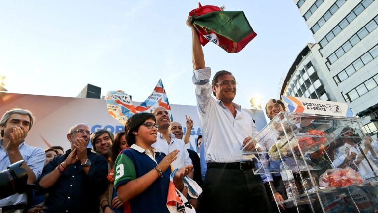 El presidente del Partido Social Democrático de Portugal y primer ministro, Pedro Passos Coelho