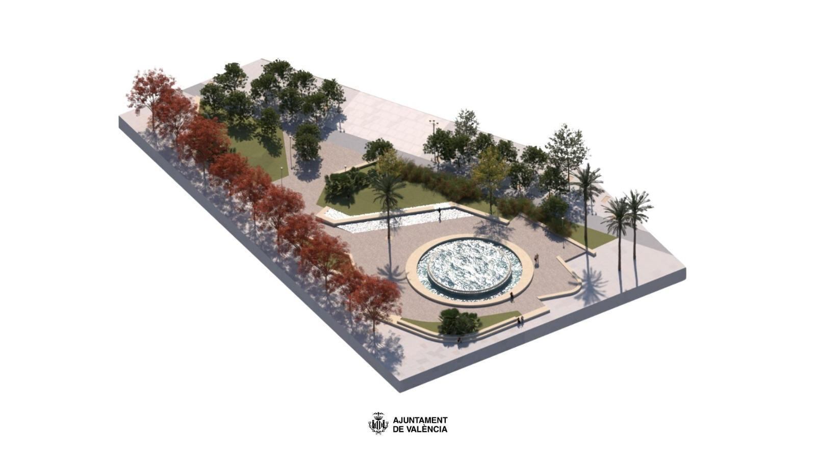 Imagen del anteproyecto de reforma de la plaza del Ayuntamiento