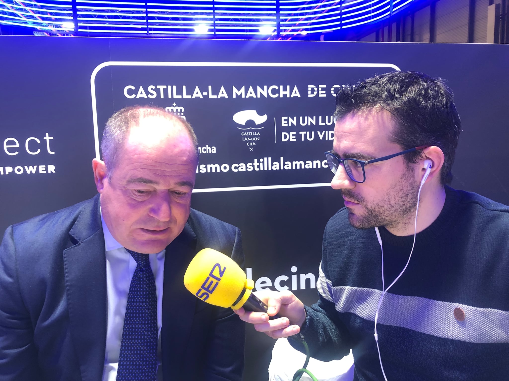 Emilio Sáez, alcalde de Albacete, en FITUR