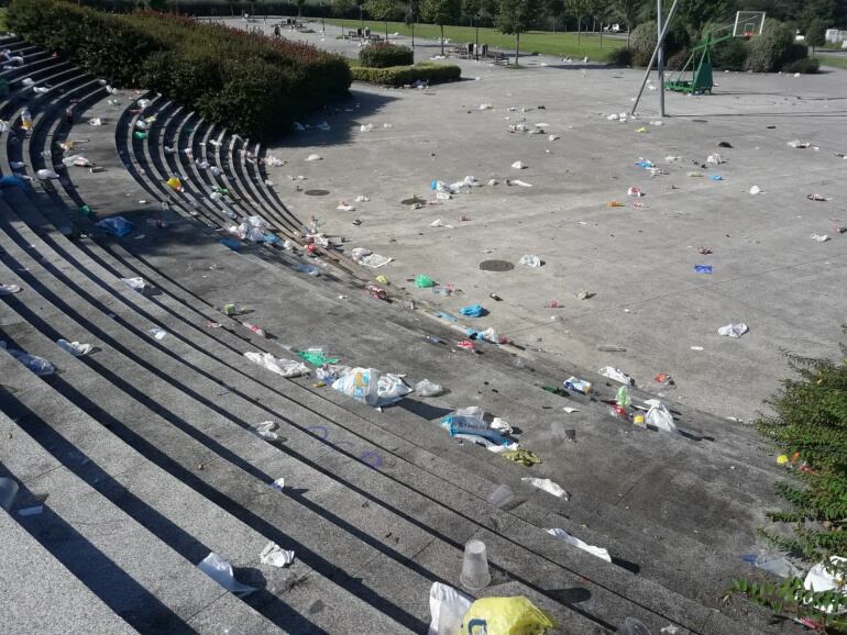 Estado del campus el domingo en la mañana