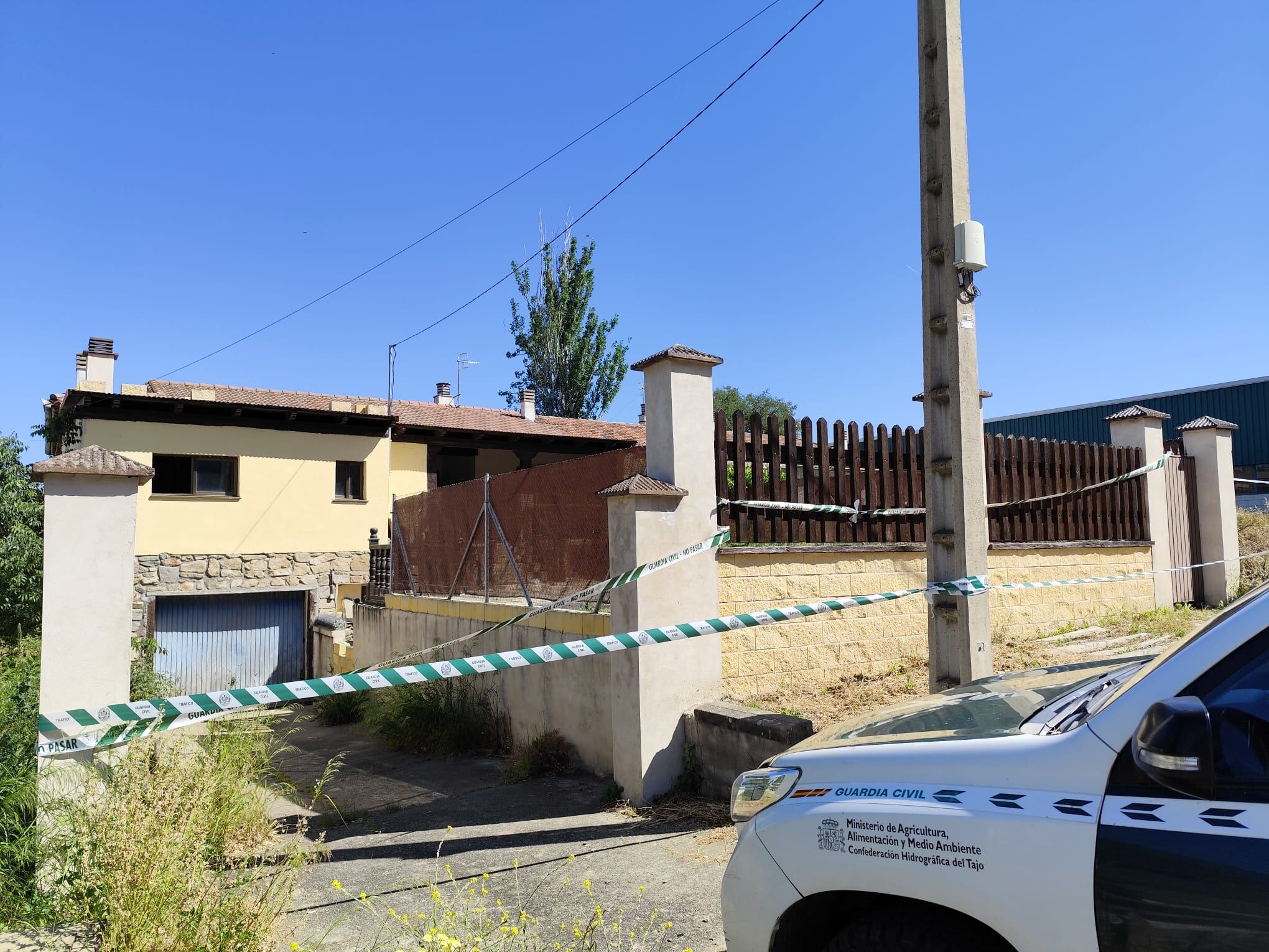 Lugar del suceso en Aldeanueva del Camino.