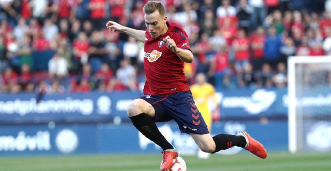 Carlos Clerc con Osasuna ante el Valladolid