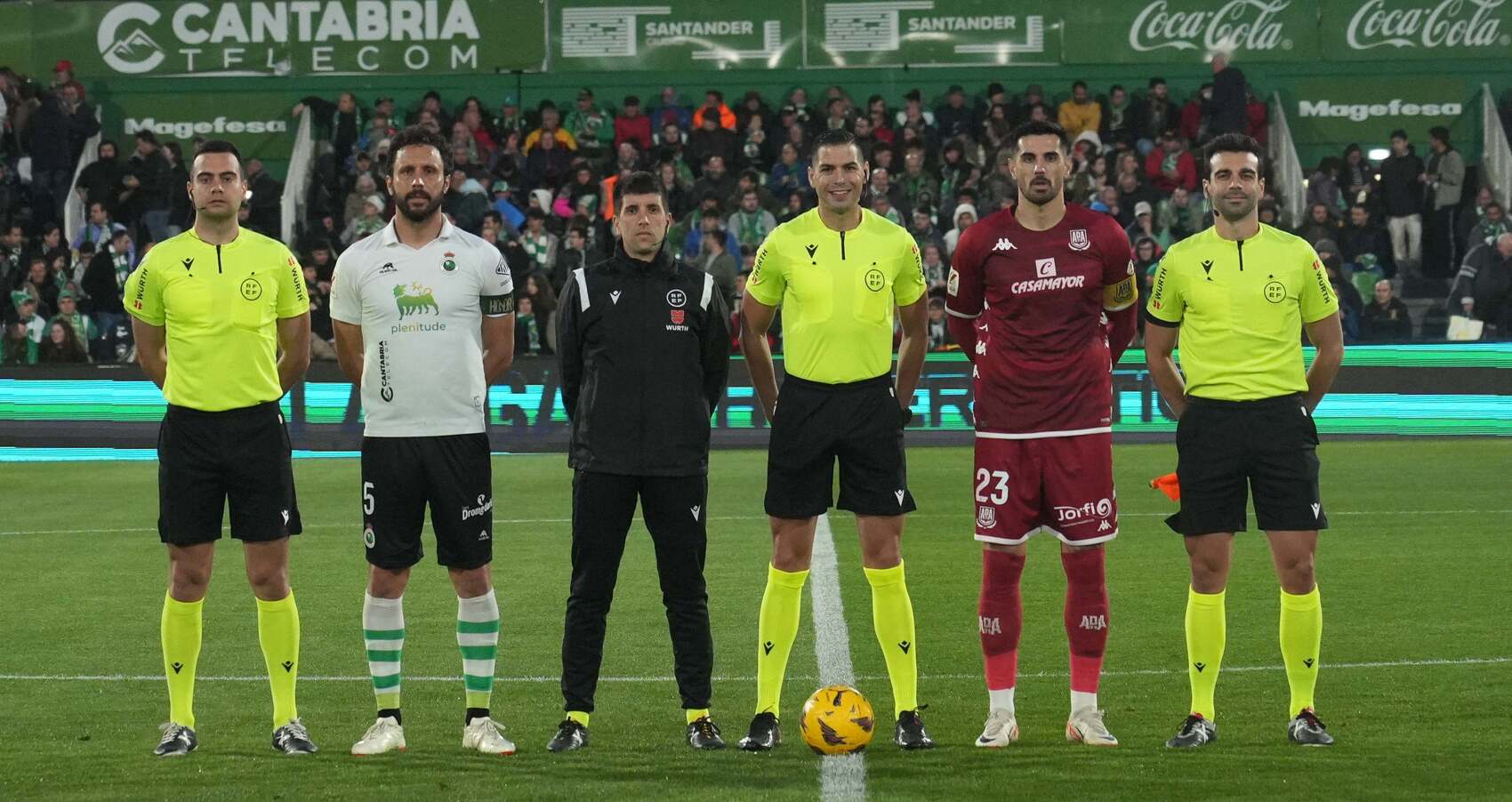 Germán fue el capitán del Racing contra el Alcorcón.