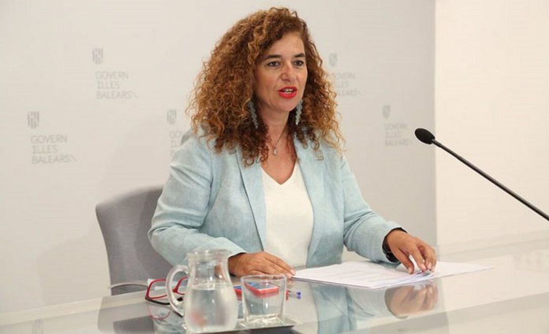 Pilar Costa en una rueda de prensa reciente