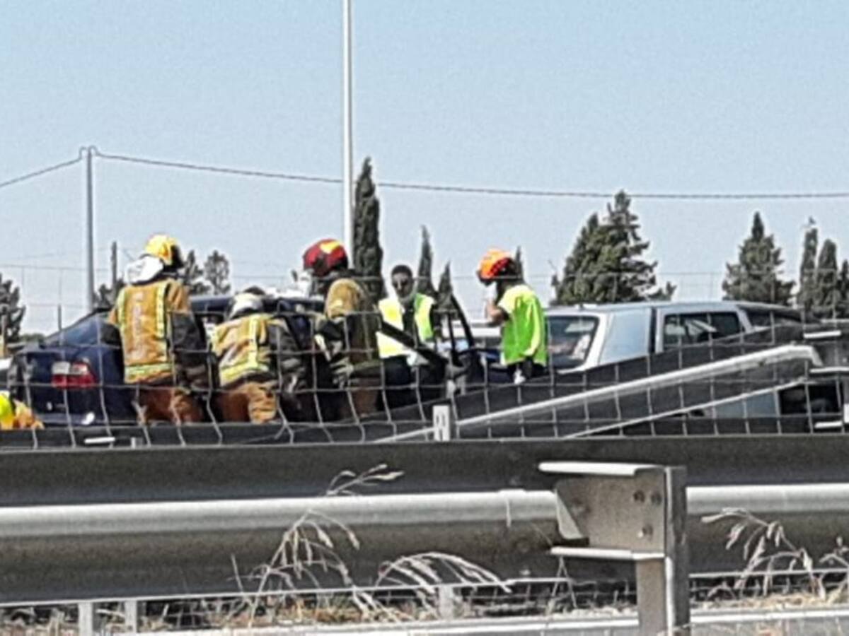 Dos mujeres heridas en una colisión múltiple en la A-31