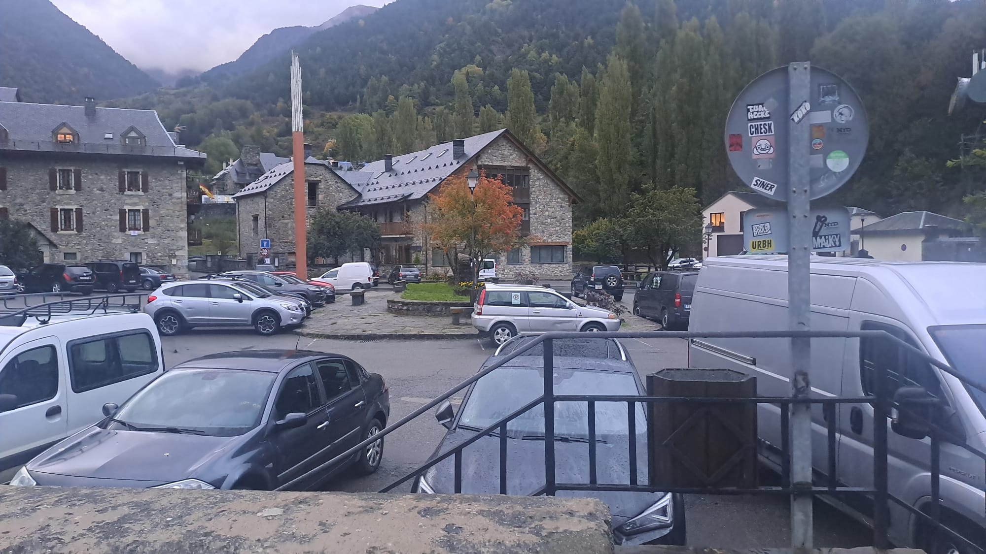 Plaza valle de Tena, en Sallent de Gállego