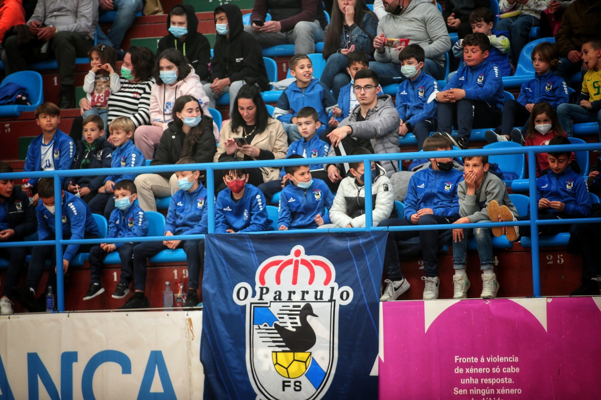 Afición en A Malata durante el O Parrulo-Antequera del pasado mes de abril