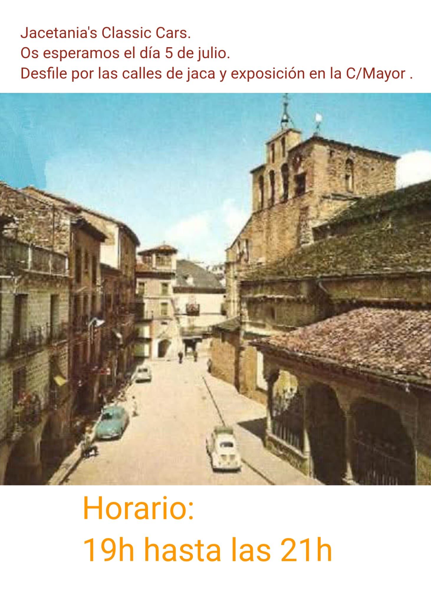 Este sábado 5 "Pistonada" en Jaca