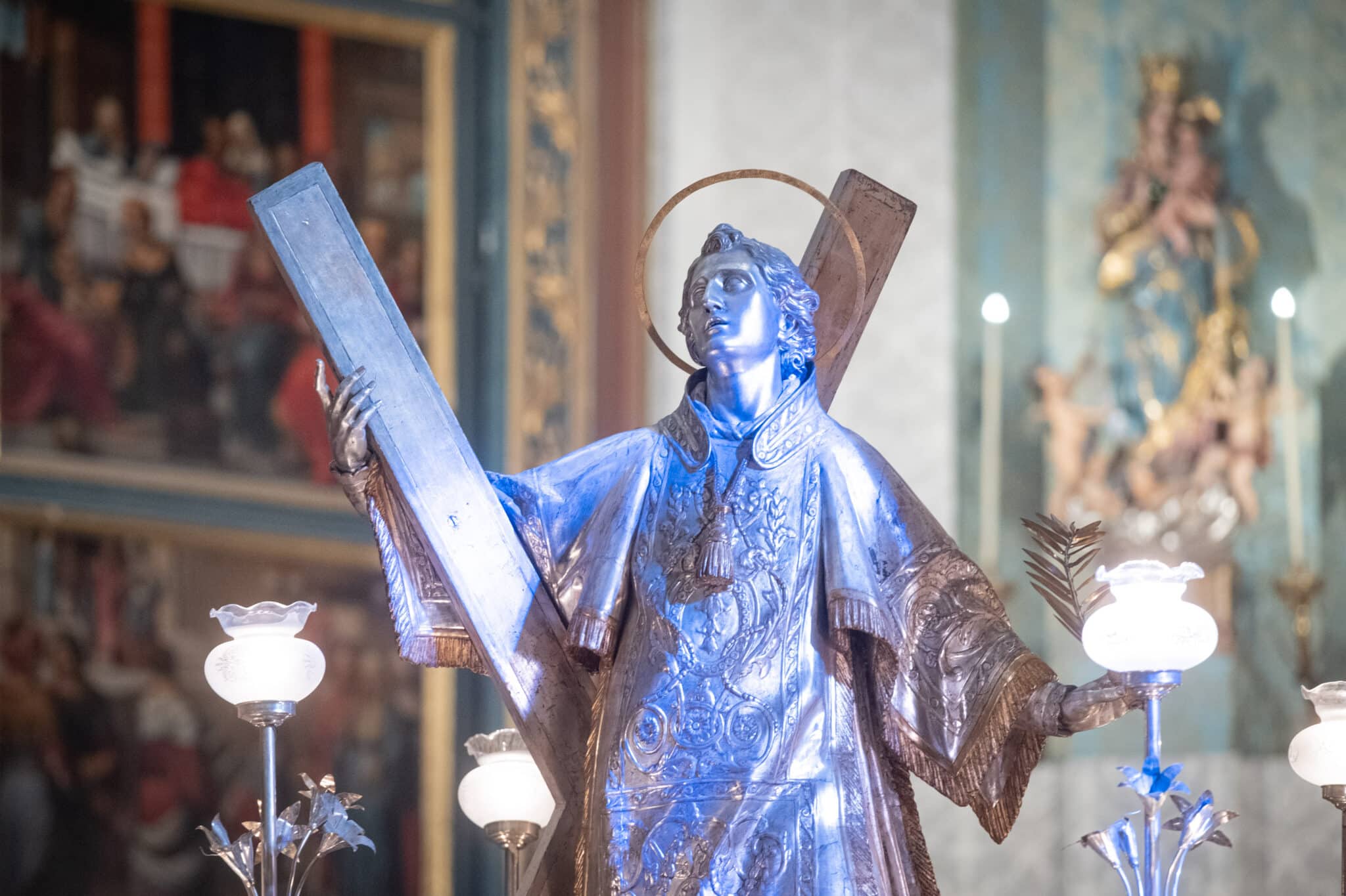 Imagen de San Vicente Mártir en la Catedral de València