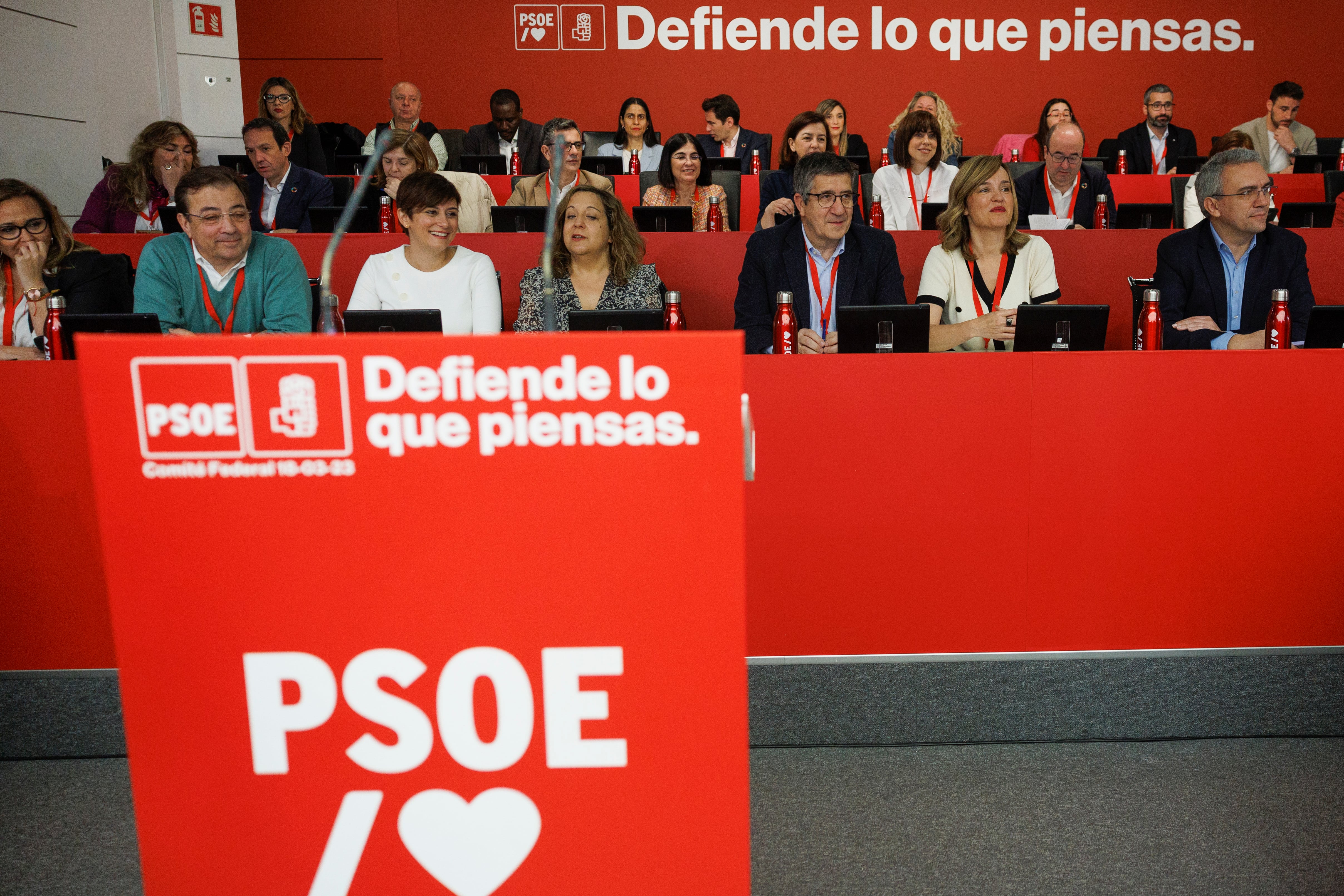 Imagen de archivo de la reunión del Comité Federal del PSOE