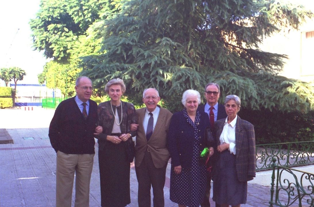 Manuel Losada Villasante; Antonia Friend O´Callaghan; Francisco Escobar del Rey; Gabriela Morreale; Fernando Losada y esposa