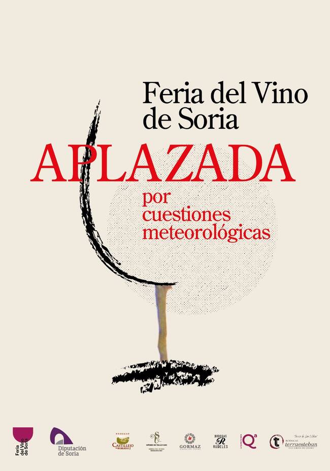 Aplazada, por una semana, la segunda Feria del Vino de Soria.