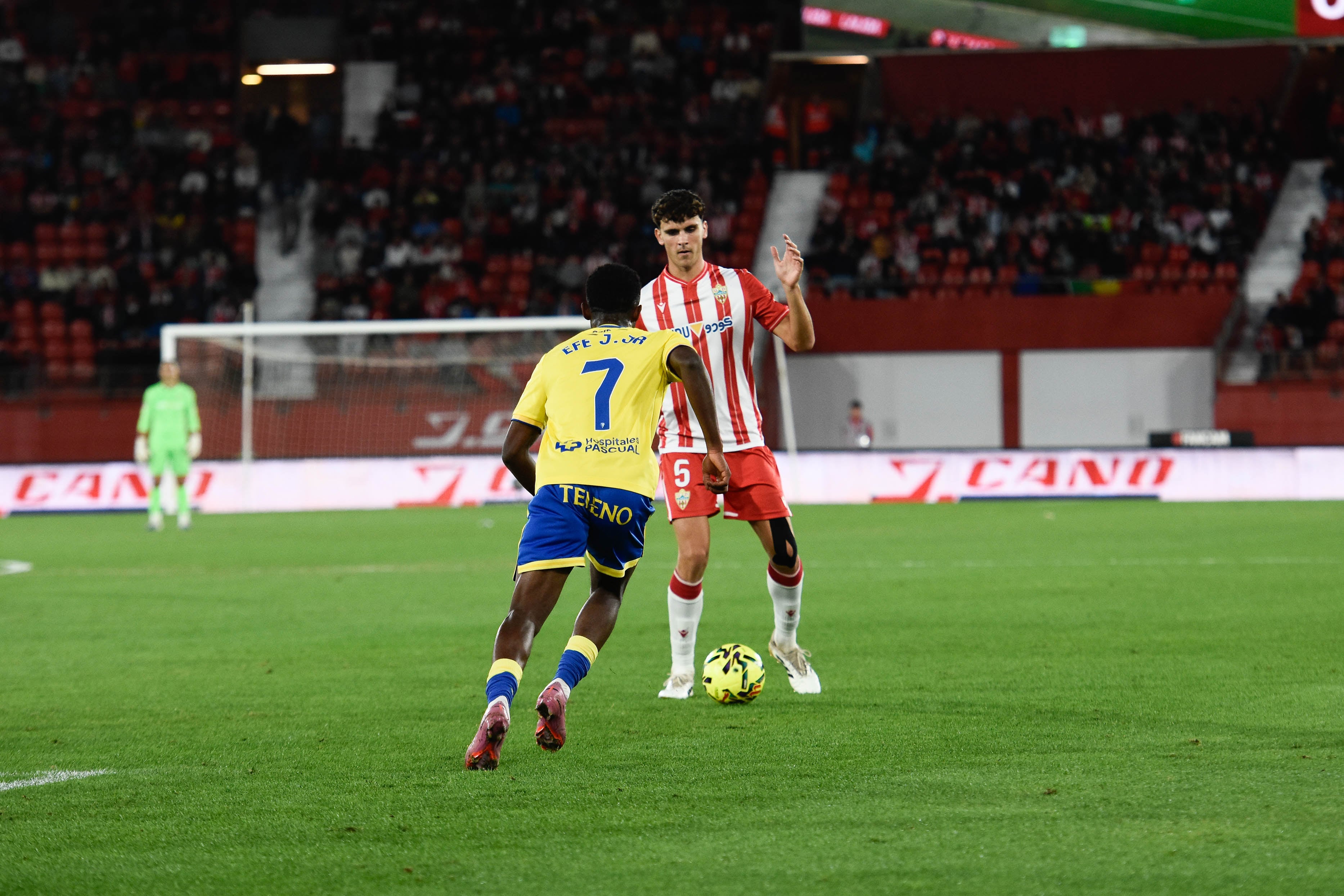 Selvi Clua en su último partido con la rojiblanca frente al Cádiz.