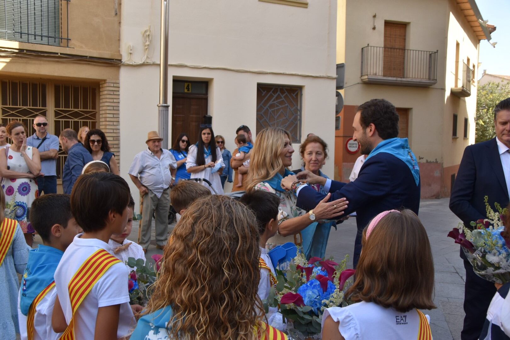 La vicepresidenta 2ª de la DGA visita las fiestas de San Mateo en Monzón