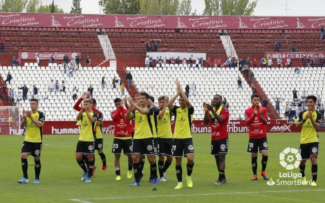 Los blanquiazules agradecen el apoyo de aficionados que viajaron a Albacete