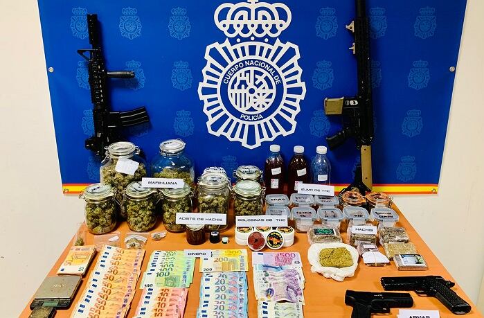 Droga intervenida por la Policía