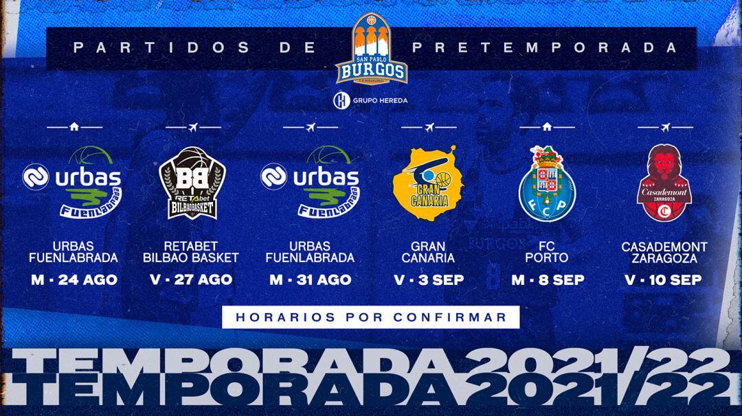 Calendario pretemporada San Pablo