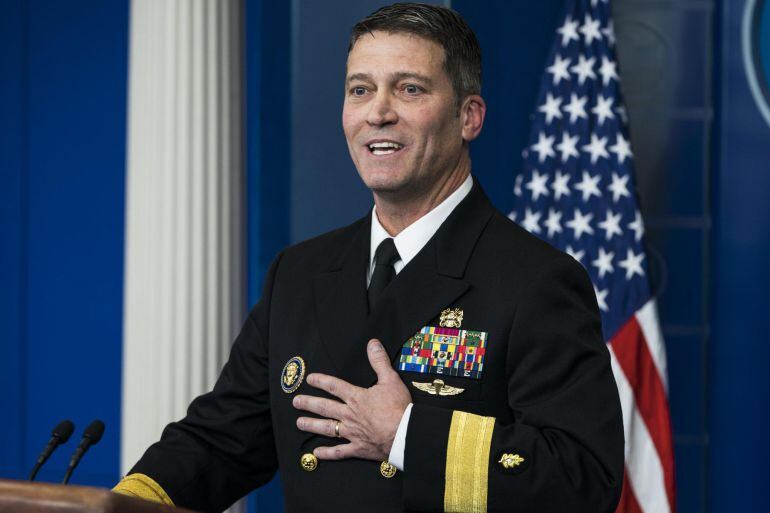 Ronny Jackson, médico de la Casa Blanca, habla sobre el examen físico realizado al presidente Trump.