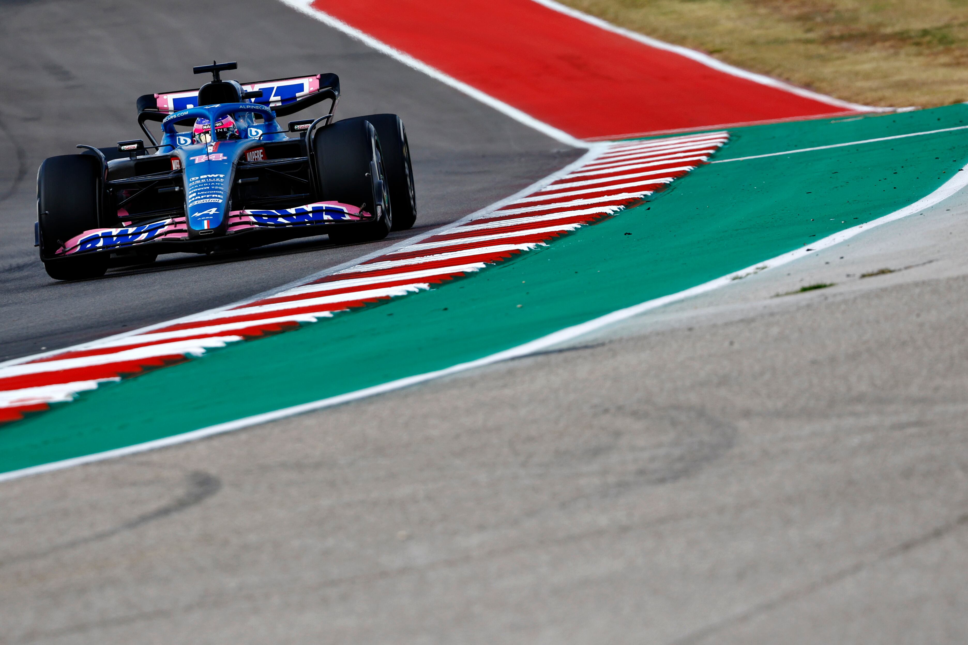 Fernando Alonso, durante el GP de los EEUU